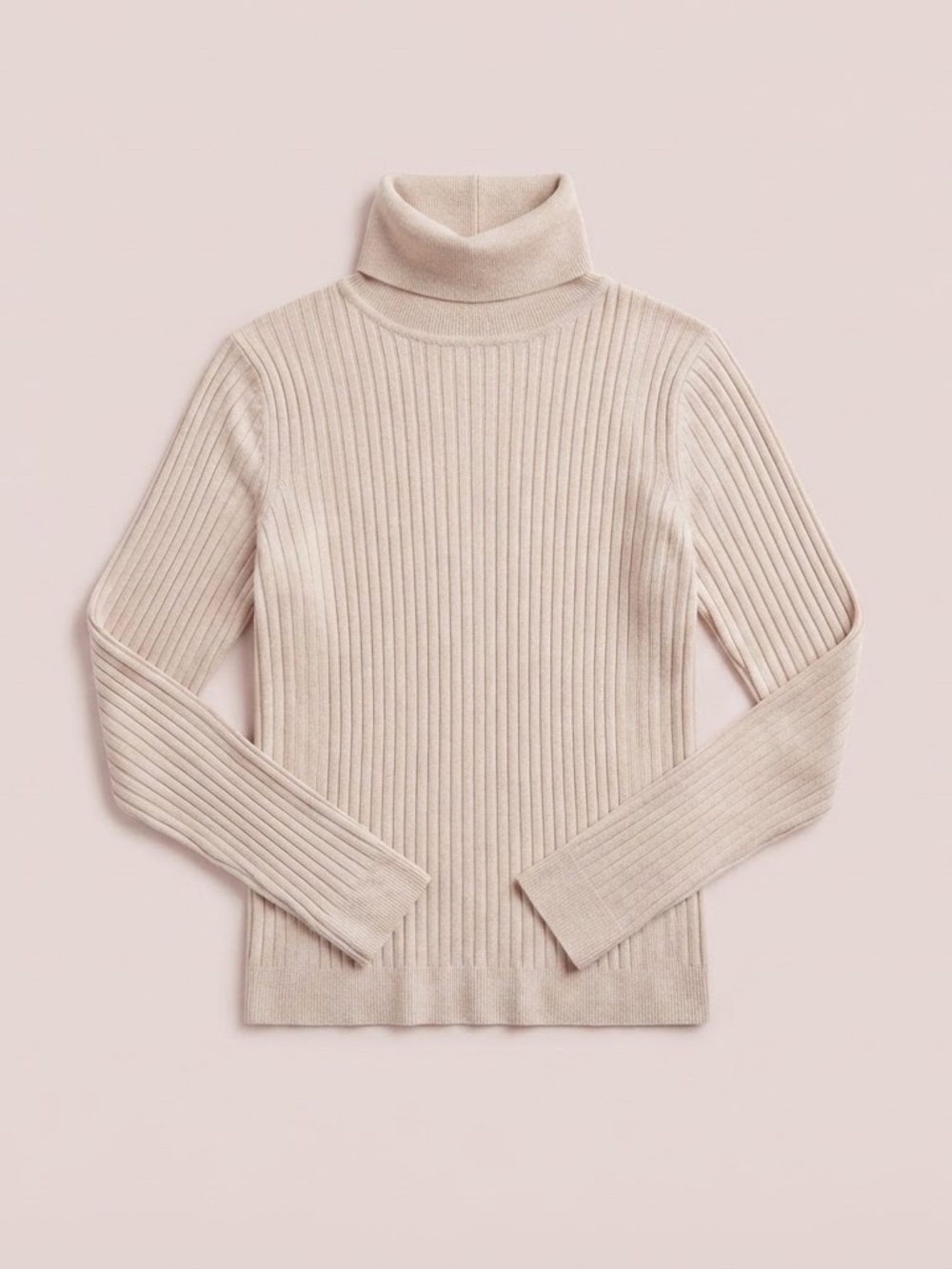NWT La Hearts Cream Ribbed Turtleneck Sweater